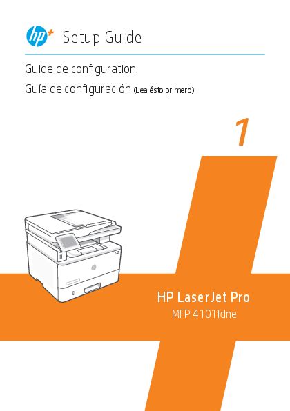 HP LaserJet Pro MFP 4101fdne Black & White Printer Setup Guide