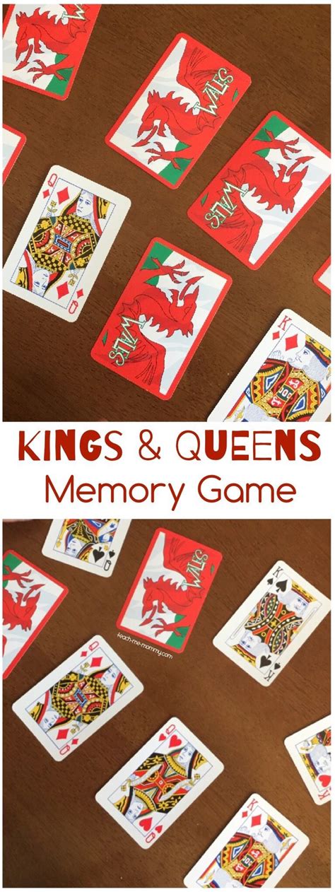 Kings & Queens Memory Game | Memory games, Queens card game, Preschool ...