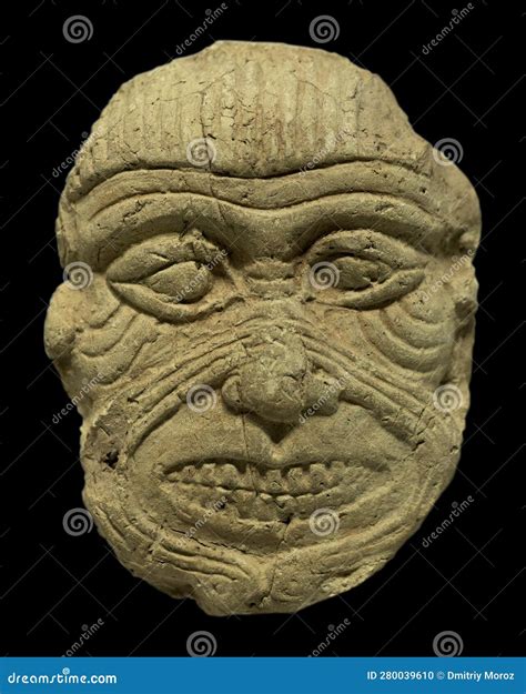 Plaque depicting Humbaba stock photo. Image of babylonian - 280039610