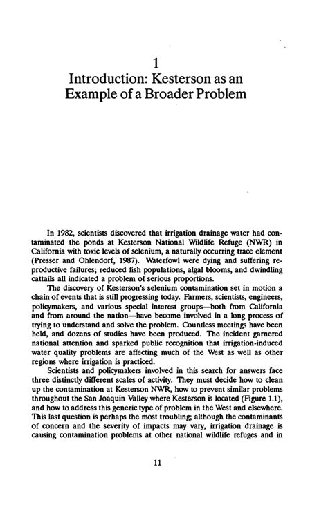 INTRODUCTION: KESTERSON AS AN EXAMPLE OF A BROADER PROBLEM | Irrigation ...