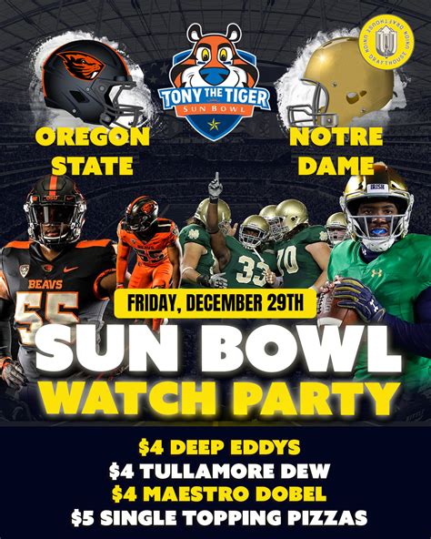 Sun Bowl Watch Party – Union Draft House