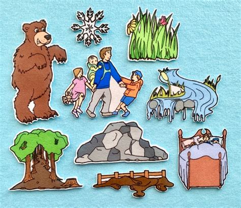 Going on a Bear Hunt Felt Board Story / Flannel Board Set/ - Etsy