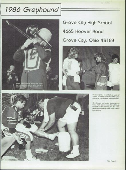 Explore 1986 Grove City High School Yearbook, Grove City OH - Classmates