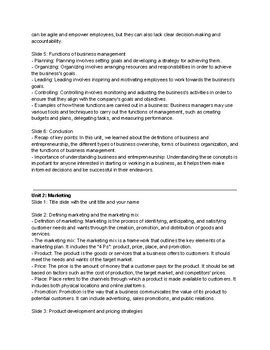 Business Fundamentals 101: A Comprehensive Curriculum for High School Students