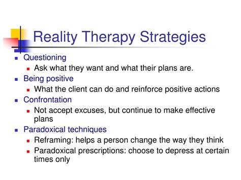 PPT - Reality Therapy (William Glasser) PowerPoint Presentation, free download - ID:624447