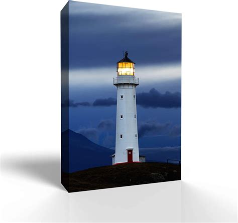 wall26 Canvas Wall Art Lighthouse Pictures Home Wall Decorations for Bedroom Living Room ...