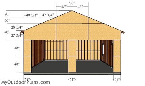 24x24 Double Garage Plans | MyOutdoorPlans | Free Woodworking Plans and Projects, DIY Shed ...