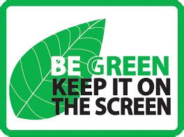 Think before you Print - be Green Leaf | More Options, With … | Flickr