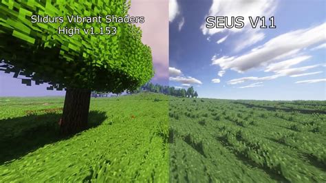 Minecraft Shaders Comparison - Seus V11 vs Sildurs Vibrant Shaders High ...