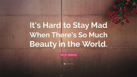 Kevin Spacey Quote: “It’s Hard to Stay Mad When There’s So Much Beauty ...