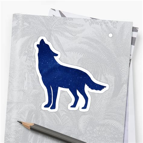 "Galaxy Wolf" Sticker by ninjaliv | Redbubble