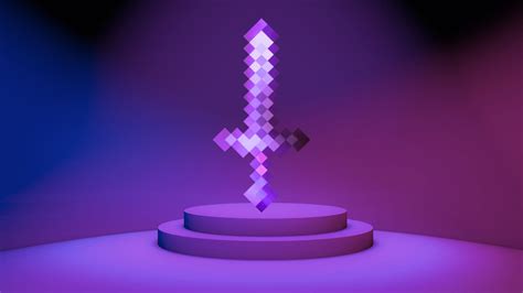 Minecraft Iron Sword Wallpaper