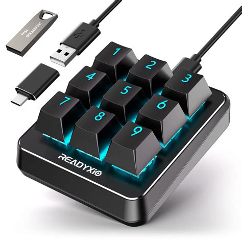 Buy Macro Keyboard,One-Handed Programmable Keypad,RGB Backlit Mechanical Mini Keypad Support One ...