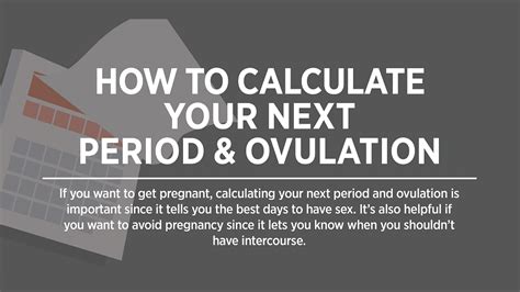 Keeping Track Of Your Period Cycles And Ovulation Period - Infographic