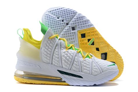 Nike LeBron 18 White Yellow Green For Sale – The Sole Line