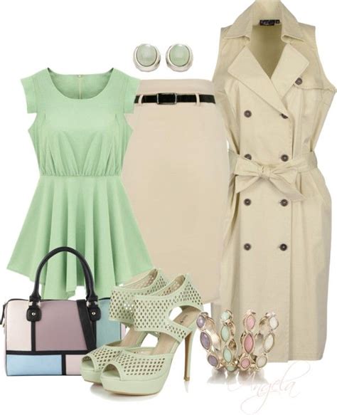 Spring Green | Fashion, Chic work outfits, Clothes design