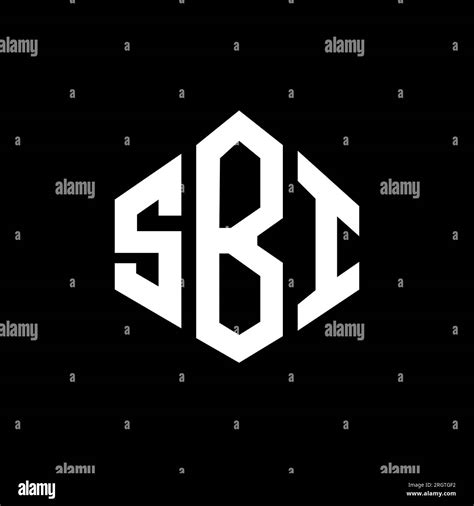 SBI letter logo design with polygon shape. SBI polygon and cube shape ...