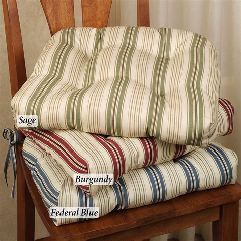 Kitchen Chair Pads With Ties : Red Dining Chair Cushions Dining Room ...