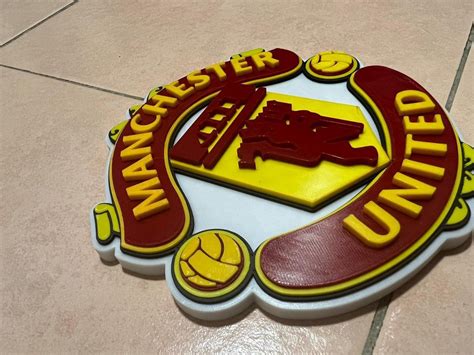 Manchester United 3D printed logo, Sports Equipment, Other Sports ...