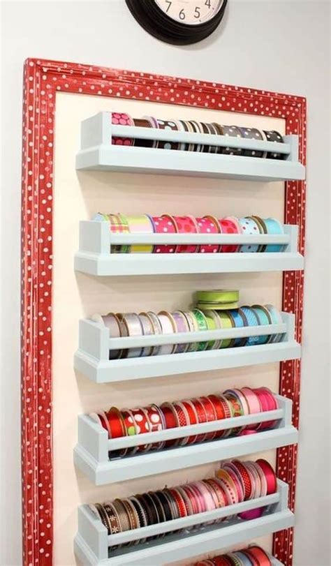 ribbon storage roundup - A girl and a glue gun