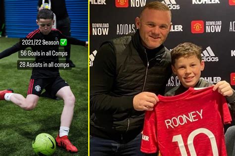 Wayne Rooney's son Kai posts ridiculous goalscoring stats in Manchester ...