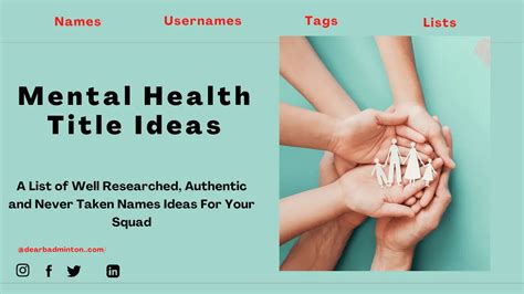 Mental Health Title Ideas [ Brilliant, Catchy Awareness Slogans ]