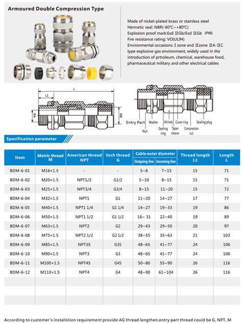 Double Compression Cable Gland Manufacturer & Supllier in China