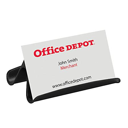 Office Depot® Brand Business Card Holder, Black