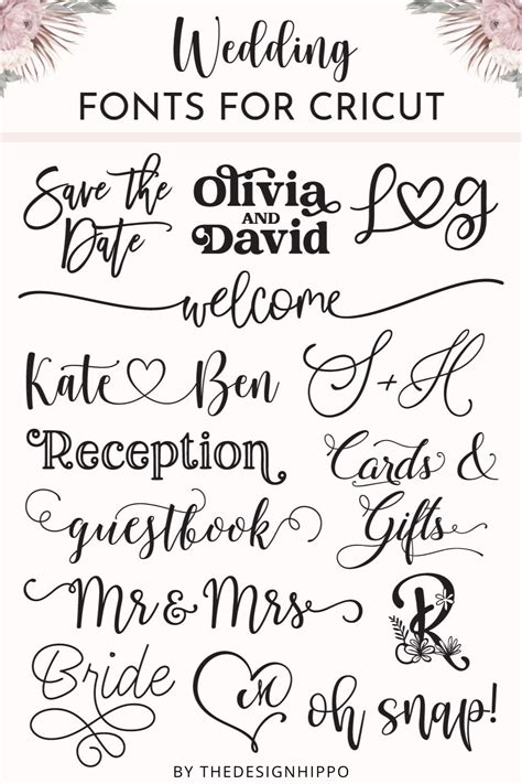 Wedding Fonts For Cricut That'll Take Your DIY Wedding To The Next Level