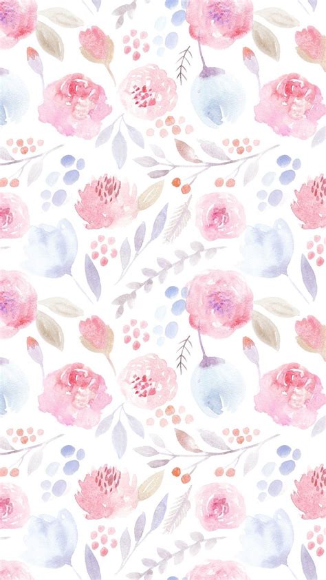 Watercolor Flower iPhone Wallpapers - Top Free Watercolor Flower iPhone Backgrounds ...