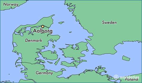 Aalborg denmark map