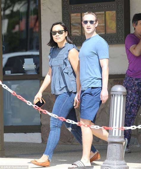 Billionaire Mark Zuckerberg and wife pictured on the street of California