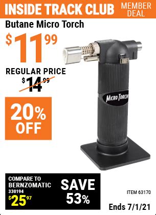 Butane Micro Torch for $11.99 – Harbor Freight Coupons