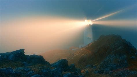 Free photo: Lighthouse in fog - Atlantic, Shore, Remote - Free Download ...