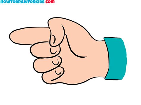 How to Draw a Pointing Finger - Easy Drawing Tutorial For Kids