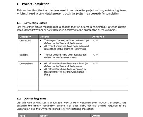 Project Closure Checklist Excel Template - prntbl ...