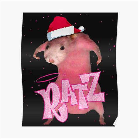 "RATZ FUNNY RATT PINK RATZ - Ratz Pink Meme - Ratz Pink - Ratz " Poster ...