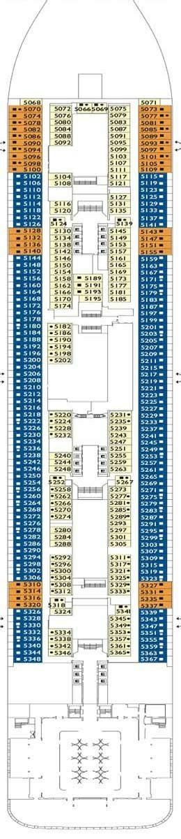 Costa Toscana Deck plan & cabin plan