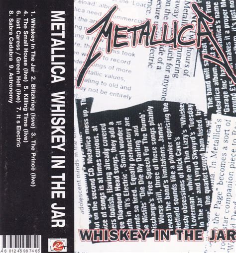 Whiskey in the jar by Metallica, 1999, Tape, Not On Label (Metallica ...