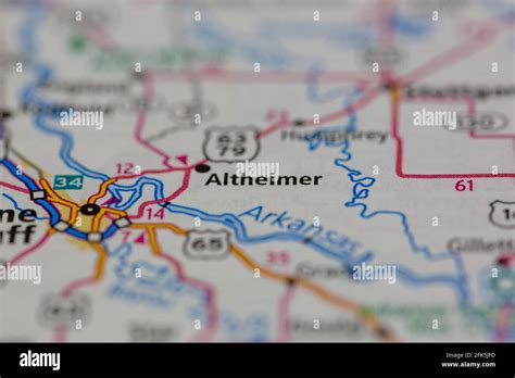 Altheimer arkansas map hi-res stock photography and images - Alamy