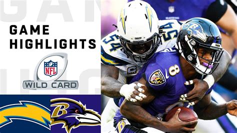 Chargers vs. Ravens Wild Card Round Highlights | NFL 2018 Playoffs ...