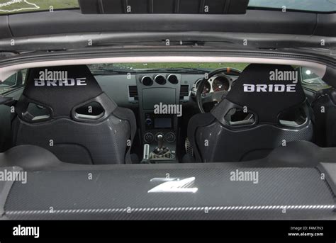 Sports car interior, Nissan 350Z (tuned car Stock Photo - Alamy