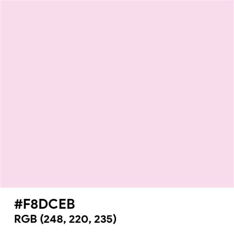 Misty Pink color hex code is #F8DCEB