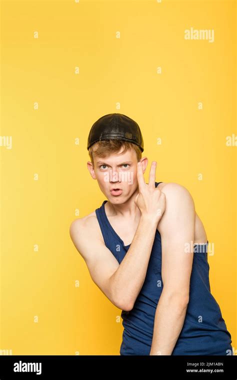 yo piece cocky arrogant street thug hooligan v sign Stock Photo - Alamy