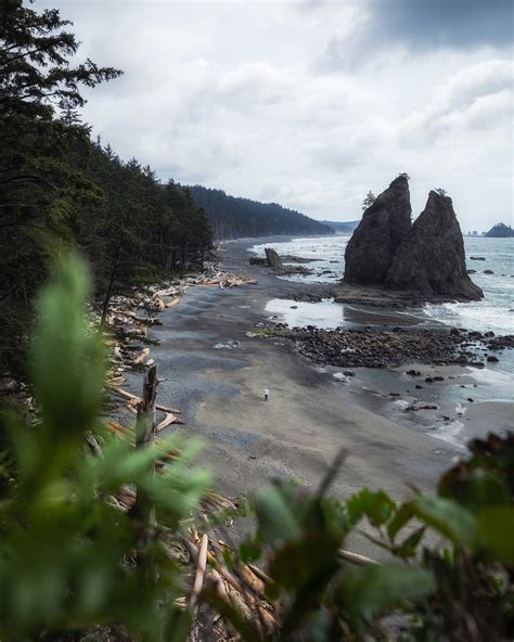 Clifftop at Hole-in-the-Wall view of Rialto Beach | Explorest