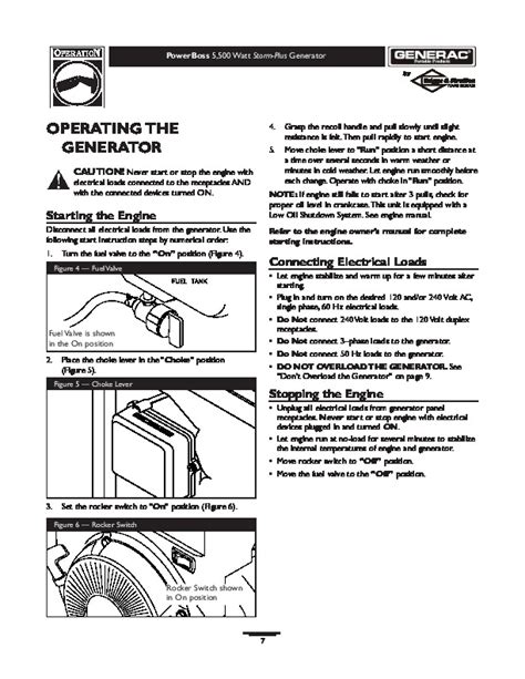 Generac 5500 Generator Owners Manual