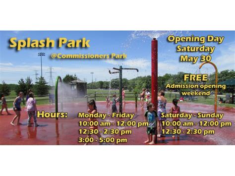 Frankfort Park District Splash Park Opening Day Set for May 30 ...