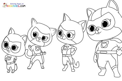 SuperKitties Coloring Pages