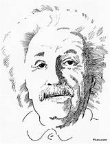 Albert Einstein Coloring Page At GetDrawingscom  Free For Personal sketch template