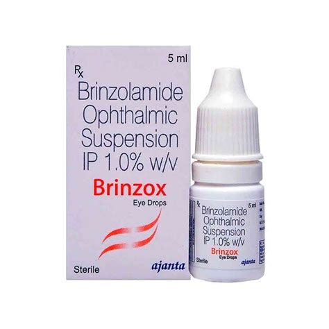 Brinzolamide bulk exporter Brinzox 1.0% Eye Drop third contract ...